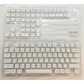 104+16 Brief White PBT Dye-subbed XDA Keycap Set for Mechanical Keyboard English / Thai / Japanese / Russian / Arabic / French / German / Spanish